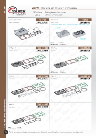 Catalogs auto parts for car and truck