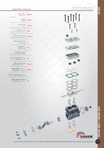 Catalogs auto parts for car and truck