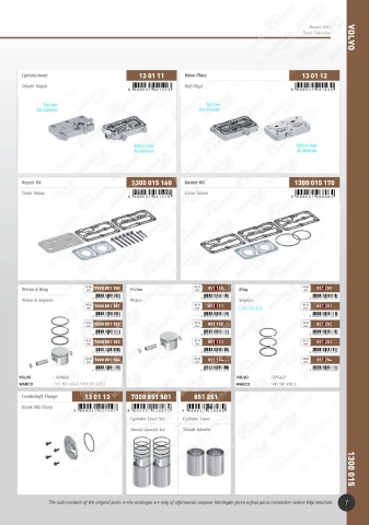 Catalogs auto parts for car and truck