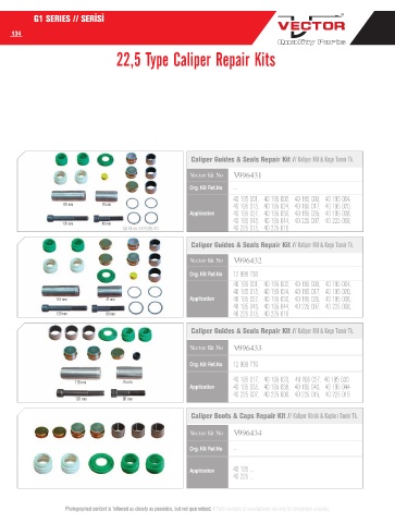 Spare parts cross-references