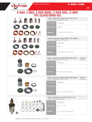 Spare parts cross-references