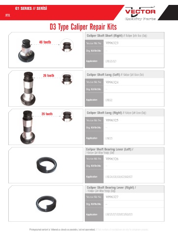 Spare parts cross-references