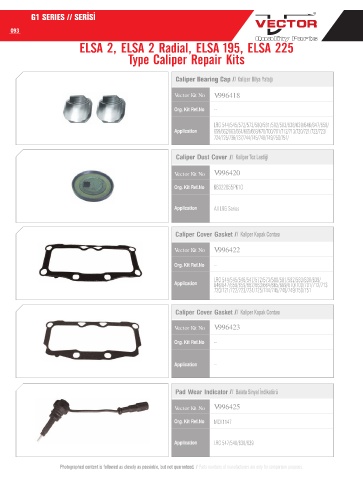 Spare parts cross-references