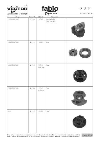 Spare parts cross-references