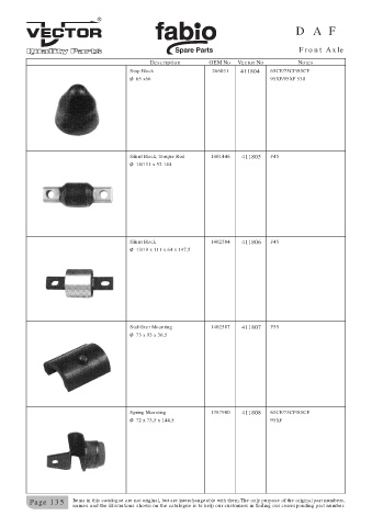 Spare parts cross-references