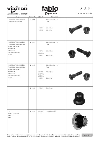 Spare parts cross-references