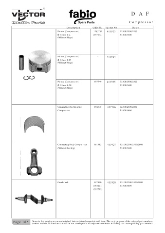 Spare parts cross-references