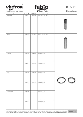 Spare parts cross-references