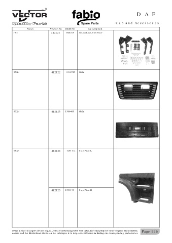 Spare parts cross-references