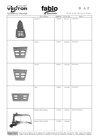 Spare parts cross-references