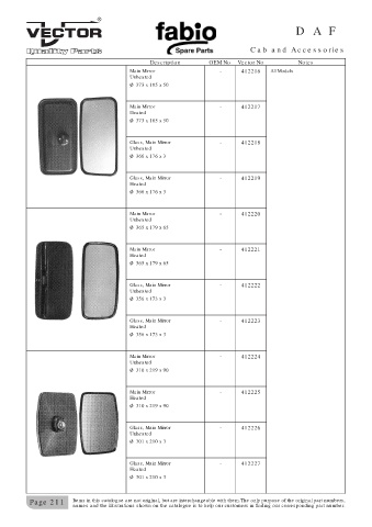 Spare parts cross-references