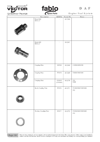 Spare parts cross-references