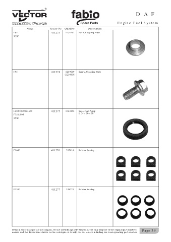 Spare parts cross-references