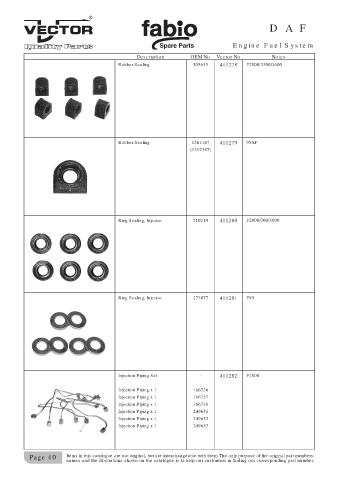 Spare parts cross-references