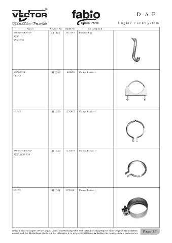 Spare parts cross-references