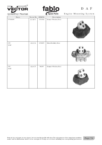 Spare parts cross-references