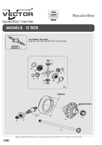 Spare parts cross-references