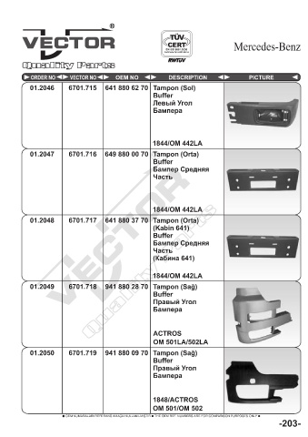 Spare parts cross-references