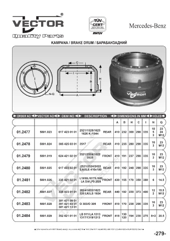 Spare parts cross-references