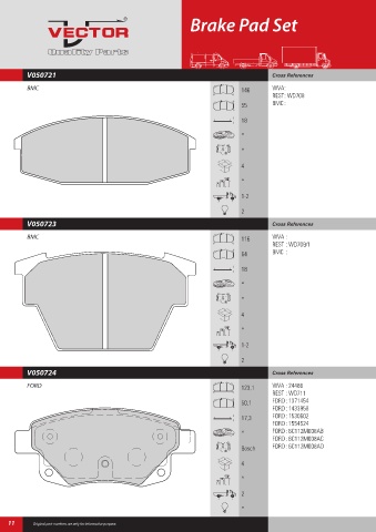 Spare parts cross-references