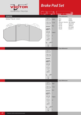 Spare parts cross-references