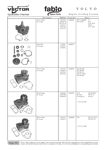 Spare parts cross-references