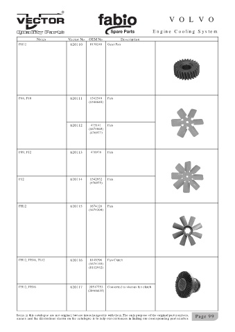 Spare parts cross-references