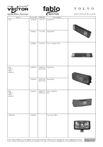 Spare parts cross-references