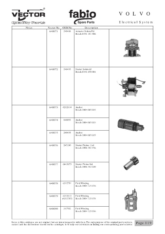 Spare parts cross-references