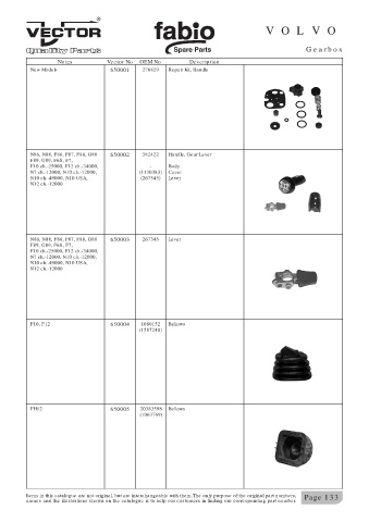 Spare parts cross-references