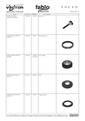 Spare parts cross-references