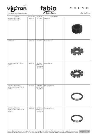 Spare parts cross-references