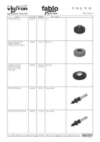 Spare parts cross-references