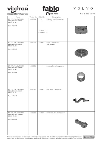 Spare parts cross-references