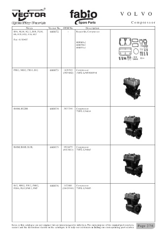 Spare parts cross-references