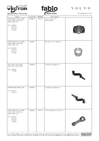 Spare parts cross-references