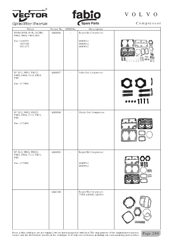 Spare parts cross-references