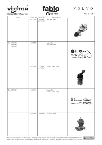 Spare parts cross-references