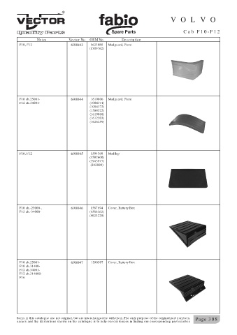 Spare parts cross-references