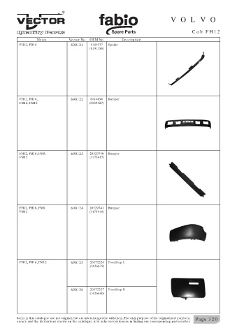 Spare parts cross-references