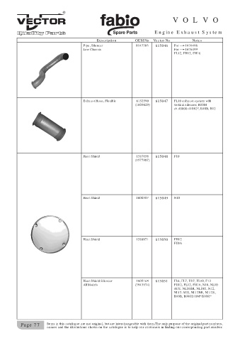 Spare parts cross-references